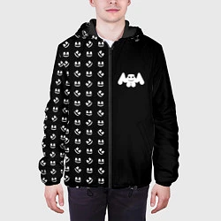 Куртка с капюшоном мужская Marshmello: Dark Style, цвет: 3D-черный — фото 2