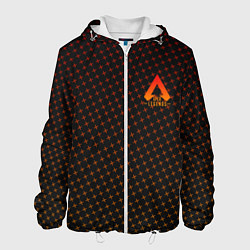 Куртка с капюшоном мужская Apex Legends: Orange Dotted, цвет: 3D-белый
