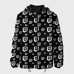 Куртка с капюшоном мужская Twitch: Black Pattern, цвет: 3D-черный