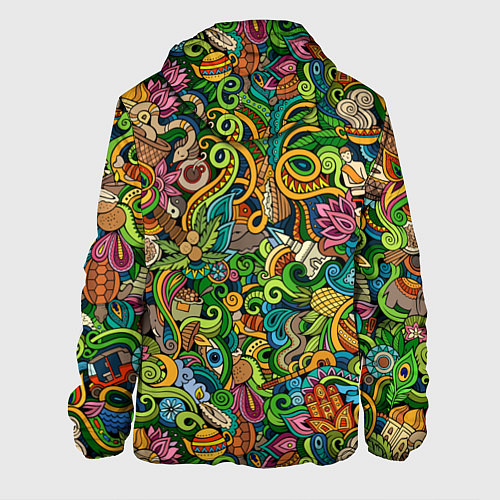 Мужская куртка Тибетский коллаж / 3D-Черный – фото 2