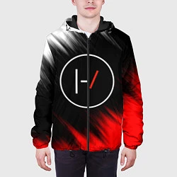 Куртка с капюшоном мужская TWENTY ONE PILOTS, цвет: 3D-черный — фото 2