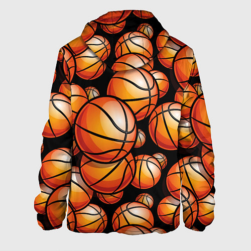 Мужская куртка Баскетбольные яркие мячи / 3D-Черный – фото 2