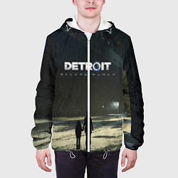 Куртка с капюшоном мужская Detroit: Become Human, цвет: 3D-белый — фото 2