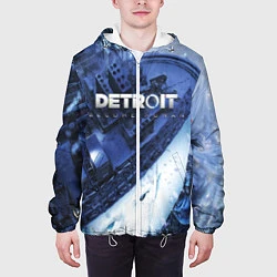 Куртка с капюшоном мужская Detroit: Become Human, цвет: 3D-белый — фото 2