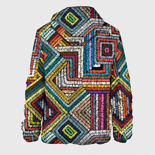 Мужская куртка Этнический орнамент вышивка / 3D-Черный – фото 2