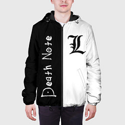 Куртка с капюшоном мужская Death Note 2, цвет: 3D-черный — фото 2