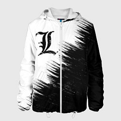 Куртка с капюшоном мужская Death Note 5, цвет: 3D-белый