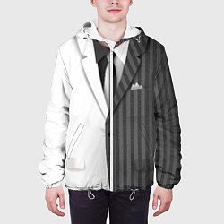 Куртка с капюшоном мужская Двойной костюм, цвет: 3D-белый — фото 2