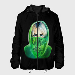 Куртка с капюшоном мужская Billie Eilish: Green Acid, цвет: 3D-черный