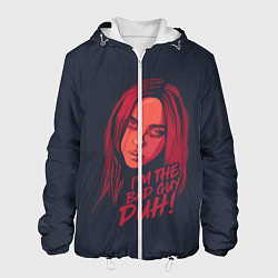 Куртка с капюшоном мужская Billie Eilish, цвет: 3D-белый