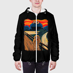 Куртка с капюшоном мужская Крик, цвет: 3D-белый — фото 2