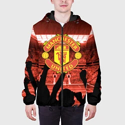 Куртка с капюшоном мужская Manchester United, цвет: 3D-черный — фото 2