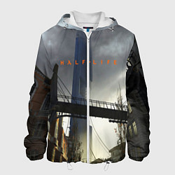 Куртка с капюшоном мужская HALF LIFE, цвет: 3D-белый
