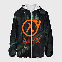 Куртка с капюшоном мужская Half-life 2 ALYX, цвет: 3D-белый
