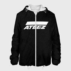 Куртка с капюшоном мужская ATEEZ, цвет: 3D-белый