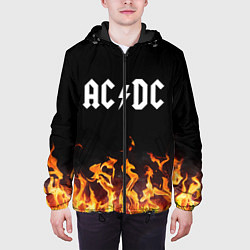 Куртка с капюшоном мужская AC DC, цвет: 3D-черный — фото 2
