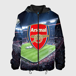 Куртка с капюшоном мужская FC Arsenal, цвет: 3D-черный
