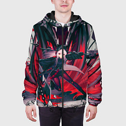 Куртка с капюшоном мужская Arknights art, цвет: 3D-черный — фото 2