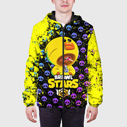 Куртка с капюшоном мужская Brawl Stars SALLY LEON, цвет: 3D-черный — фото 2