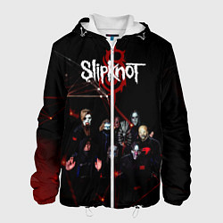 Куртка с капюшоном мужская Slipknot, цвет: 3D-белый