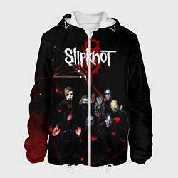 Куртка с капюшоном мужская Slipknot, цвет: 3D-белый