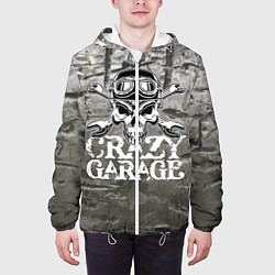 Куртка с капюшоном мужская Crazy garage, цвет: 3D-белый — фото 2