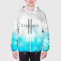 Куртка с капюшоном мужская LINEAGE 2, цвет: 3D-белый — фото 2
