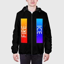 Куртка с капюшоном мужская FIRE ICE, цвет: 3D-черный — фото 2