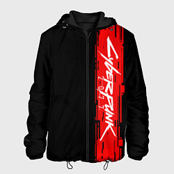 Куртка с капюшоном мужская CYBERPUNK 2077, цвет: 3D-черный