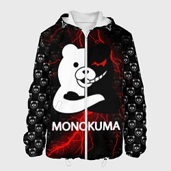 Куртка с капюшоном мужская MONOKUMA, цвет: 3D-белый