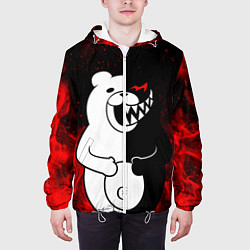 Куртка с капюшоном мужская MONOKUMA, цвет: 3D-белый — фото 2