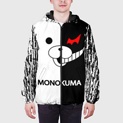 Куртка с капюшоном мужская MONOKUMA, цвет: 3D-черный — фото 2