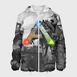 Куртка с капюшоном мужская Ark Survival Evolved, цвет: 3D-белый