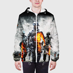 Куртка с капюшоном мужская Battlefield, цвет: 3D-белый — фото 2