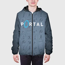 Куртка с капюшоном мужская PORTAL, цвет: 3D-черный — фото 2