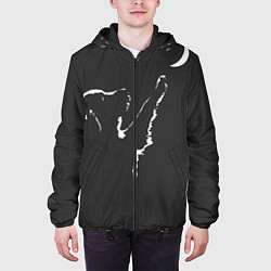 Куртка с капюшоном мужская Лунопёс, цвет: 3D-черный — фото 2