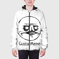 Куртка с капюшоном мужская Gusta Meme, цвет: 3D-черный — фото 2