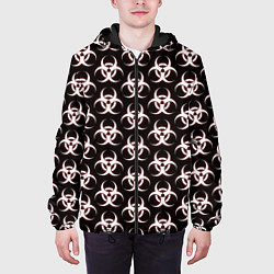 Куртка с капюшоном мужская Plague inc Biohazard, цвет: 3D-черный — фото 2