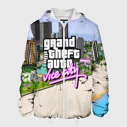 Куртка с капюшоном мужская GTA REDUX 2020, цвет: 3D-белый