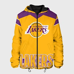 Куртка с капюшоном мужская Los Angeles Lakers, цвет: 3D-черный