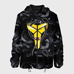 Куртка с капюшоном мужская Los Angeles LakersKobe Bryan, цвет: 3D-черный
