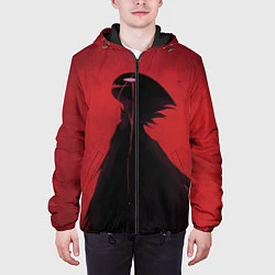 Куртка с капюшоном мужская Hollow Knight, цвет: 3D-черный — фото 2