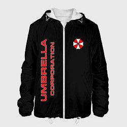 Куртка с капюшоном мужская Umbrella Corporation, цвет: 3D-белый