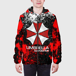 Куртка с капюшоном мужская UMBRELLA CORP, цвет: 3D-черный — фото 2