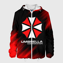 Куртка с капюшоном мужская Umbrella Corporation, цвет: 3D-белый