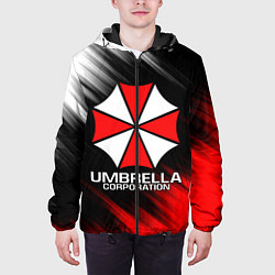Куртка с капюшоном мужская UMBRELLA CORP, цвет: 3D-черный — фото 2