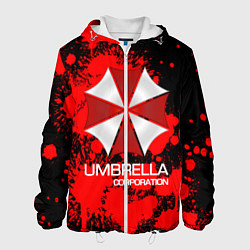 Куртка с капюшоном мужская UMBRELLA CORP, цвет: 3D-белый