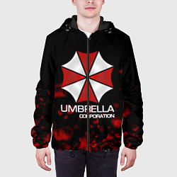 Куртка с капюшоном мужская UMBRELLA CORP, цвет: 3D-черный — фото 2