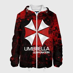 Куртка с капюшоном мужская UMBRELLA CORP, цвет: 3D-белый