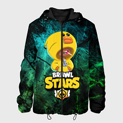Куртка с капюшоном мужская Brawl Stars Leon Selly, цвет: 3D-черный